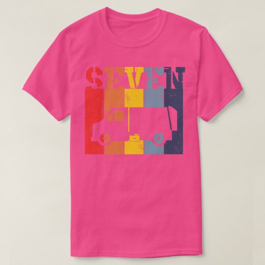 キッズ7歳 – 7誕生日少年ごみギャーブ Tシャツ (デザイン正面)