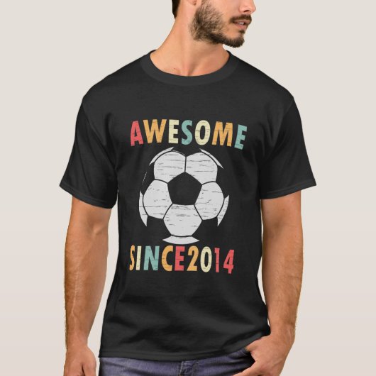 キッズ7th誕生日サッカー恋人ギフト7歳Vi Tシャツ (正面)