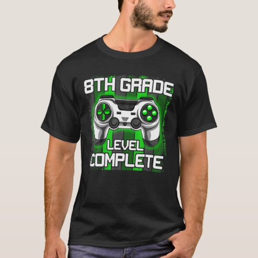 キッズ8年生レベル完全なゲおもしろいーム愛好家 Tシャツ (正面)