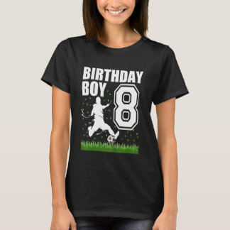 キッズ8歳サッカー誕生日パーティーテーマ8th Fo Tシャツ