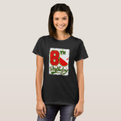 キッズ8歳スイカ熱帯果実8位B Tシャツ (正面フル)