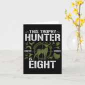 キッズ8歳狩り誕生日パーティダックディアーH カード (黄色い花)