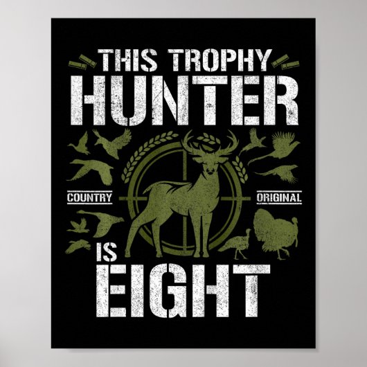 キッズ8歳狩り誕生日パーティダックディアーH ポスター (正面)