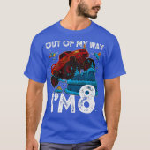キッズ8誕生日ボーイモンスタートラック私のImから Tシャツ (正面)