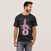 キッズ8th誕生日サッカー遊の女の子 tシャツ (正面フル)