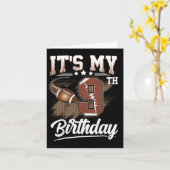 キッズ9歳それは私の9誕生日サッカー彼ら カード (黄色い花)