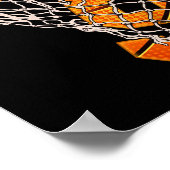 キッズ9th誕生日バスケットボール私は9ボーイガール6th B ポスター (角)