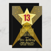 『キッズ・アニー・エイジ・ハリウッドの誕生日映画の夜』 招待状 (正面/裏面)