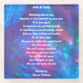 『キッズ·ア遊ット』の詩-コースター ガラスコースター