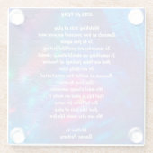 『キッズ·ア遊ット』の詩-コースター ガラスコースター (裏面)