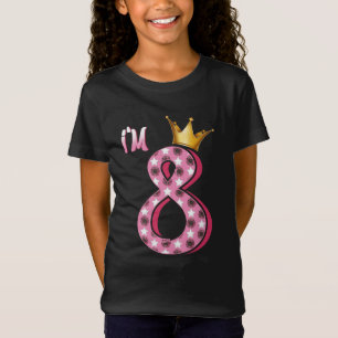キッズ・イヤー・オールド・誕生日・ガール・キッド8歳8歳8歳 Tシャツ