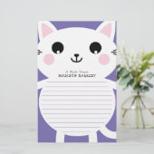 キッズ·キティ·キャットかわいい文房具 便箋 (スタンド正面)