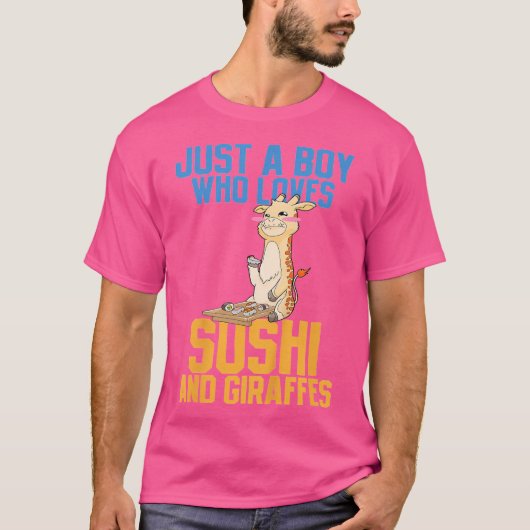キッズ・キリン・アニメ・ギフト Tシャツ (正面)