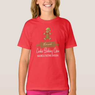 キッズ クッキー作りクルー ショウガおじさん ホリデー Tシャツ