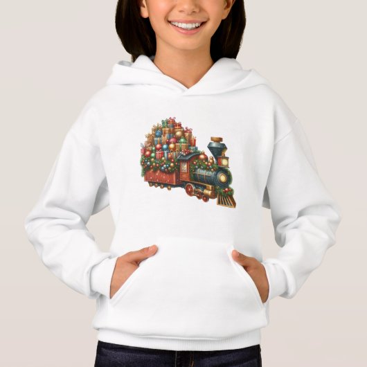 キッズ クリスマストレインTシャツ (正面)