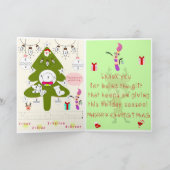 キッズ·クリスマス·カード対話型カード シーズンカード (内部)