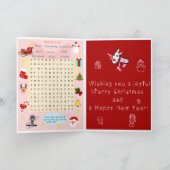 キッズ·クリスマス·カード対話型カード シーズンカード (内部)