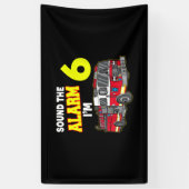 キッズ·サウンド·アラームIm 6キッズ消防車消防士 横断幕 (縦)