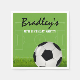 キッズ サッカー 誕生日パーティー スタンダードカクテルナプキン