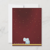 キッズ·サーカス·バースデー·パーティーの招待 招待状 (裏面)