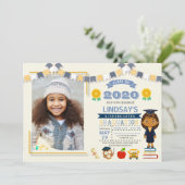 キッズ·スクール卒業写真 招待状 (スタンド正面)