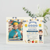 キッズ·スクール卒業写真 招待状 (スタンド正面)