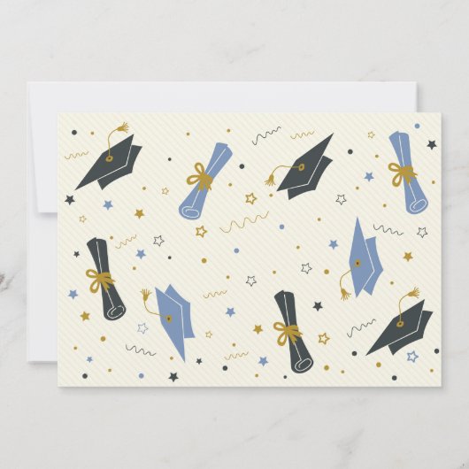 キッズ·スクール卒業写真 招待状 (裏面)