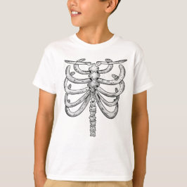 キッズ スケルトン ハロウィン (前面) Tシャツ