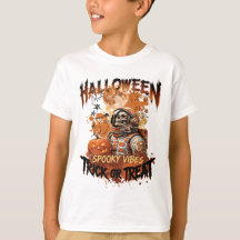 キッズ スプーキー 宇宙飛行士 ハロウィンTシャツ