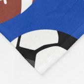 キッズ·スポはっきりしたーツ フリースブランケット (角)