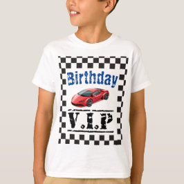 キッズ スポーツ レースカー 誕生日 VIP Tシャツ