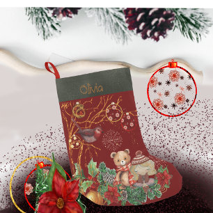 キッズ スモールクリスマスストッキング