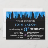 *~*キッズ・スーパーヘカラフルロス・バはっきりしたースデー・パーティ 招待状 (裏面)