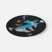 キッズ·セブンス·誕生日·ボーイズ·シャーク·ホワイト·シャーク ペーパープレート (アングル)