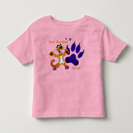 キッズ タイガー トラック アーティスティック トドラーTシャツ