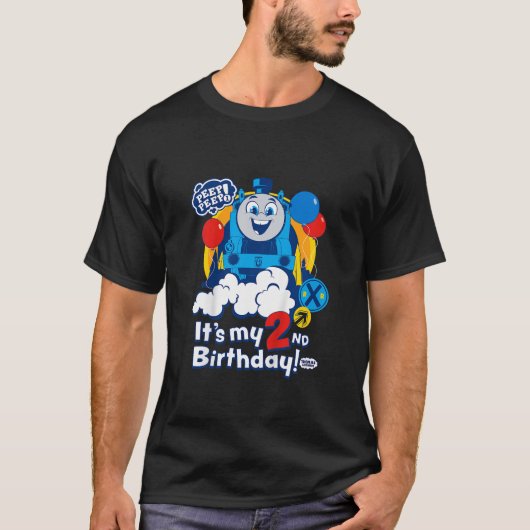 キッズ トーマスとなかまたち 2歳の誕生日  Tシャツ (正面)
