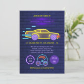 キッズ ドライブバイ バースデーパーティー 招待状 (スタンド正面)