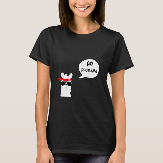 キッズ ノー プロブレマ ラマ 7 Tシャツ (正面)