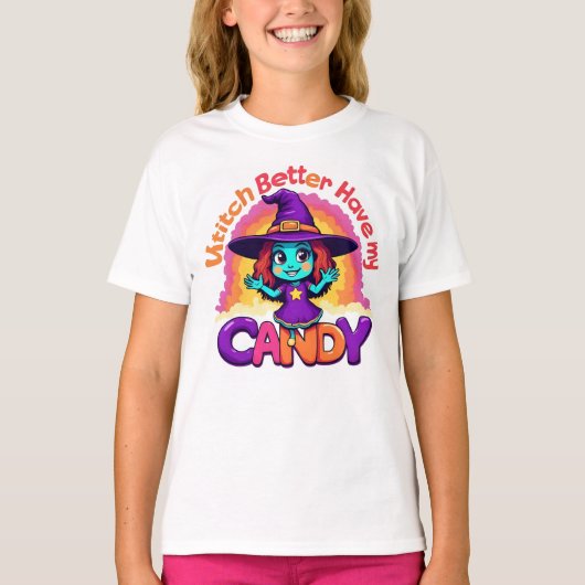 キッズ ハロウィン おもしろ Tシャツ (正面)