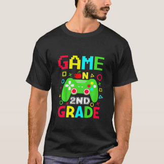 キッズ バック トゥ スクール ゲーム セカンド グレード ゲーミング キッズ Tシャツ