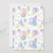 キッズ バブルパーティー POP ON バイ バースデー 招待状 (裏面)