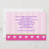 キッズ·パンダ·バレンタインの誕生日パーティーの招待 招待状 (裏面)