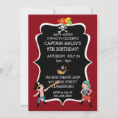 『キッズ·ピレート誕生パーティー』 招待状 (正面)