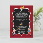 『キッズ·ピレート誕生パーティー』 招待状 (スタンド正面)