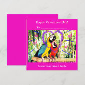 キッズ ファンキー クラスルーム バレンタイン ラブ パロッツ シーズンカード (正面/裏面)