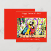 キッズ ファンキー クラスルーム バレンタイン ラブ パロッツ シーズンカード (正面/裏面)