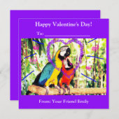 キッズ ファンキー クラスルーム バレンタイン ラブ パロッツ シーズンカード (正面/裏面)