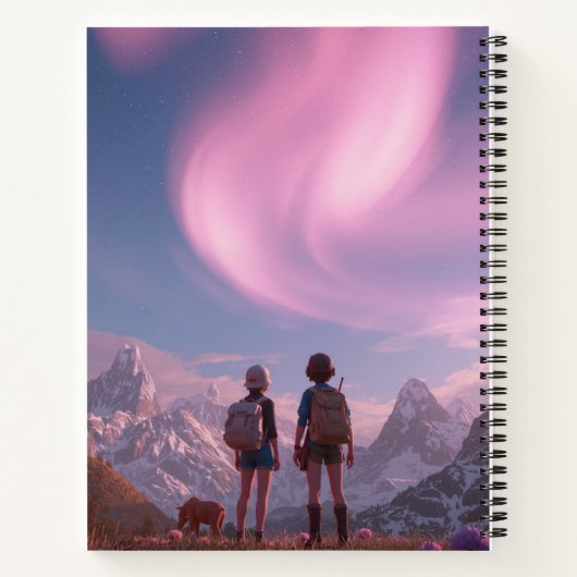 キッズ ファンタジー ノートブック かわいい &amp; マジカル バックトゥスクール (裏面)