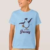 キッズ：ペンギン・ブギー：グルービーを手に入れよう！（キッズティー） Tシャツ (正面)