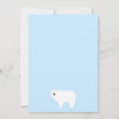 キッズ·ポパーソナライズされたーラー·ベア·ノート サンキューカード (裏面)